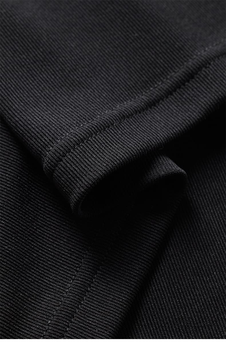 黒ブラウス シャープカッティング カシュクール ブラウス
